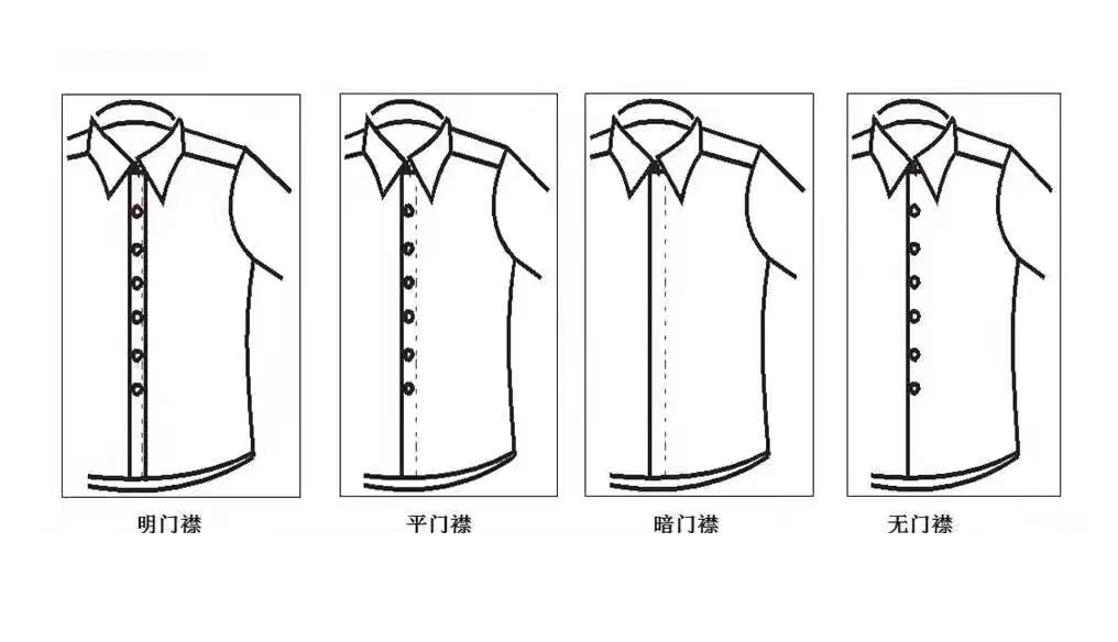 几种常见的衬衫门襟 - 高端西服定制-衬衫定制-职业装定制
